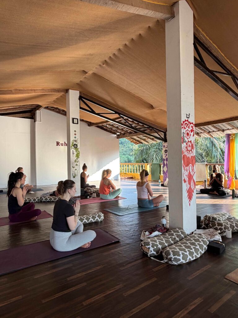 Students Practicing Yoga in Agonda Goa