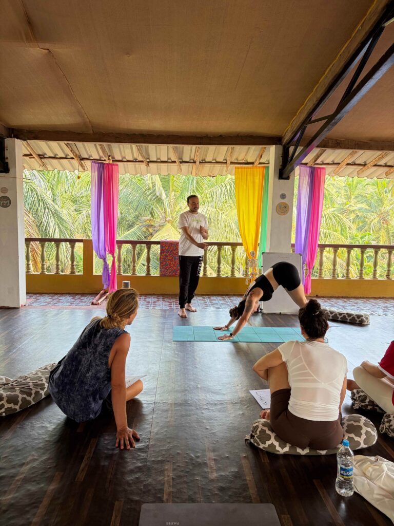 Traditional Hatha Yoga practice in Goa