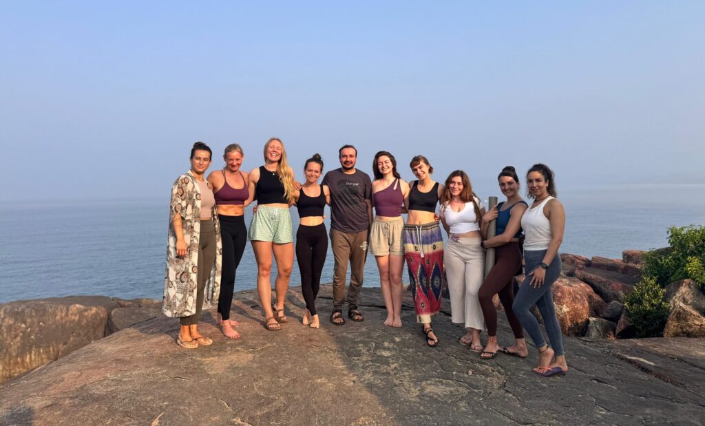 Yoga teacher training students at Ruh Yoga in Agonda